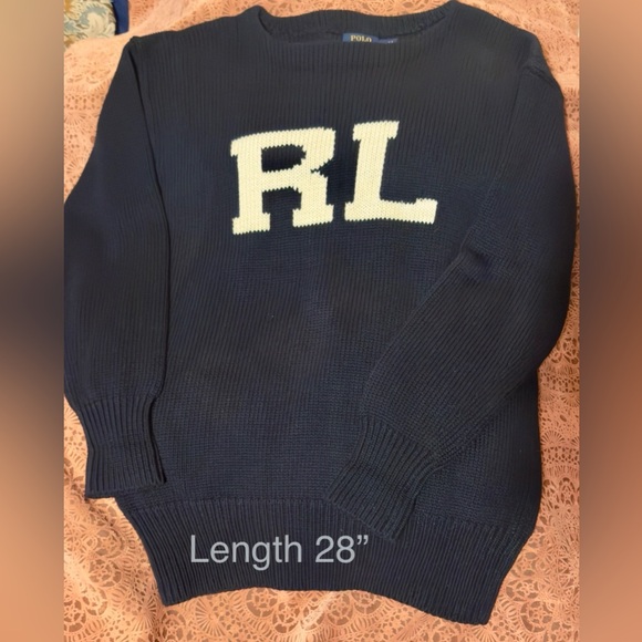 POLO RL Ralph Lauren Sweater Size Medium Heavy 100% Cotten RARE Sold Out HTF - Picture 7 of 10